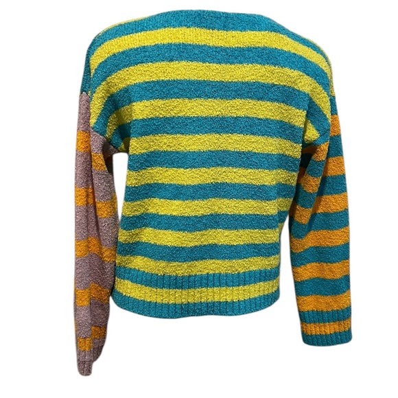 Rails Geneva mixed stripe v neck cardigan sweater size XS NWT - Picture 3 of 12